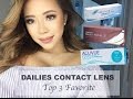 DAILIES CONTACT LENS | CAN YOU SLEEP OR SWIM IN THEM ? | NANCI BAGUETTE