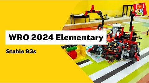【WRO 2024 Elementary】93s - Stable Version | SLR Robotics