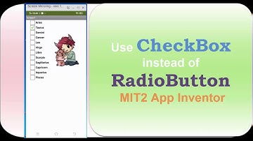 Using Checkbox Instead of RadioButton, and AnyCheckbox method MIT2 App Inventor