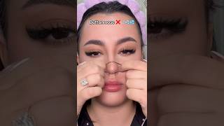 Nose contour hack #makeuptutorial #makeup #lips #nosemakeup