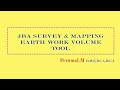 Earthwork volume calculation using survey data