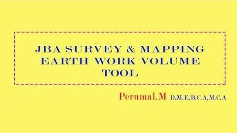 Earthwork volume calculation using Survey Data