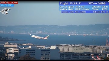 🔴Live SFO Plane Spotting | Real-Time Aircraft Tracking and ATC Audio at San Francisco Airport (KSFO)