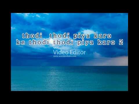 thodi thodi piyakaro new sunil karaoke