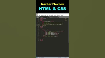 Easy To Use Flexbox - Navbar HTML CSS #shorts