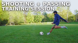 SHOOTING + PASSING TRANING | MY FULL SHOOTING + PASSING TRAINING SESSION