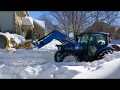 Blizzard Northern Virginia 2016 New Holland Tractor Plowing Driveway Lenah Run, VA