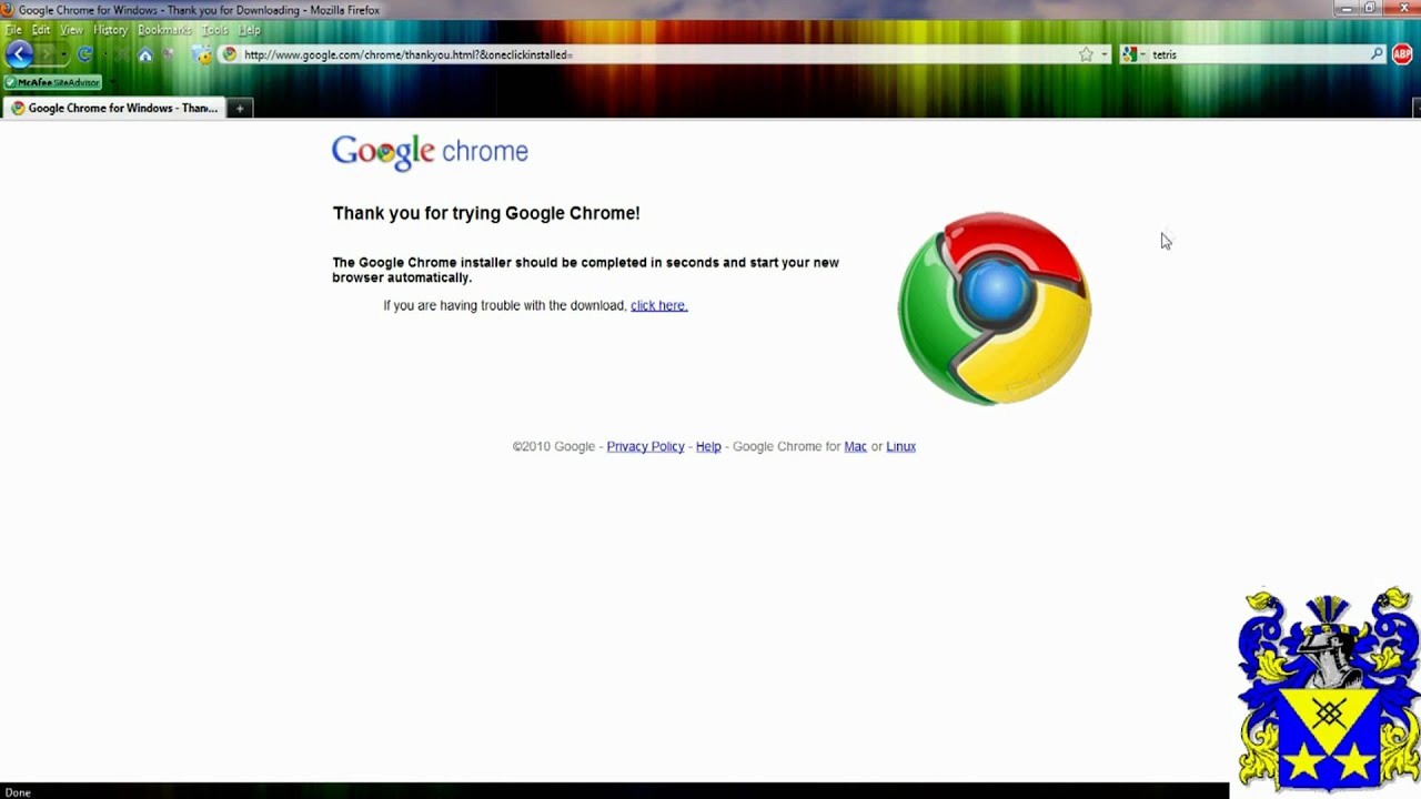 need to update google chrome