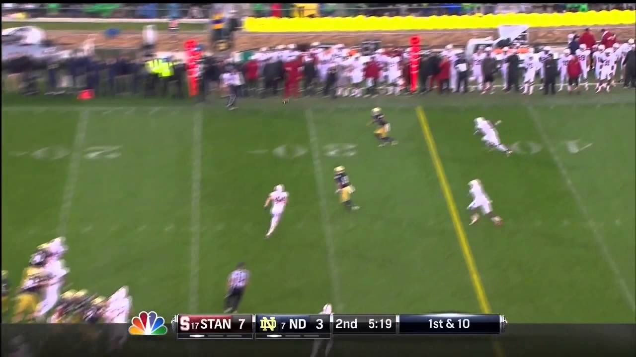 Chase Thomas vs Notre Dame (2012)