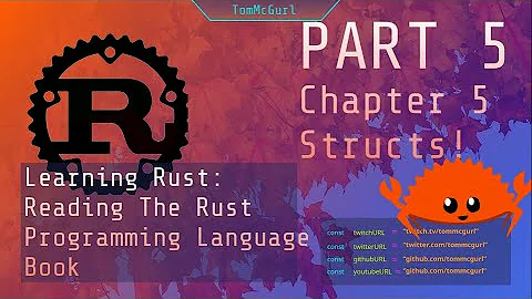 Learn Rust Together Part 5: Structs and Enums!