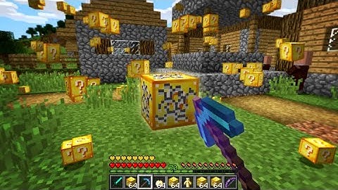 Minecraft UHC but Lucky Blocks rain from the sky..