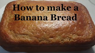 How to make banana bread.