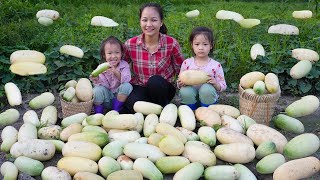 The Mother teaches Child Survival Skills: How to Harvest Cucumbers, sell to make Money | Hoang Huong