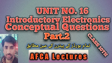 Conceptual Questions #Class10th #ch.No.16 #IntroductoryElectronics