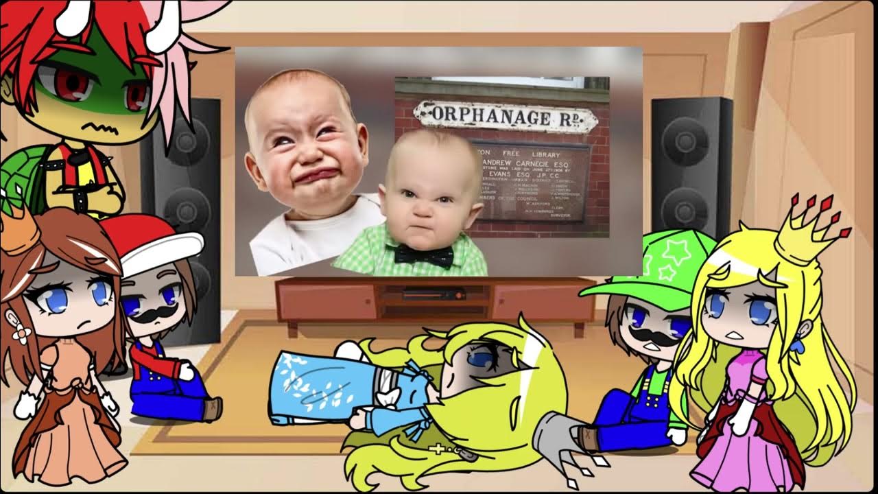 Mario reacts to Bowser's Broken Home Gacha Club Game Theory YouTube