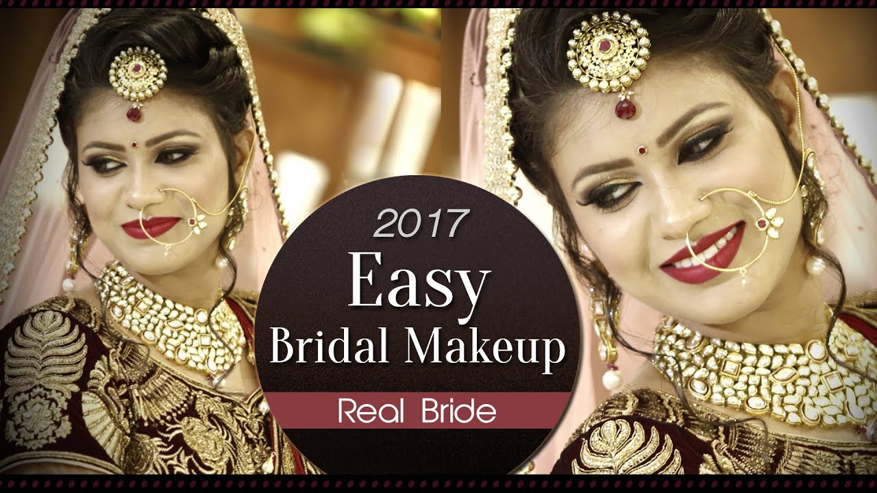 Easy Simple Bridal Makeup Tutorial Real Indian Bridal Makeup