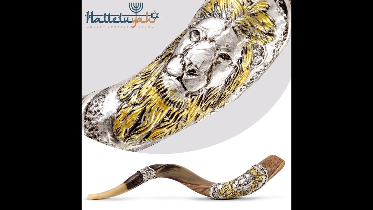 Lion of Judah Hand Decorated Kudu Shofar – HalleluYAH