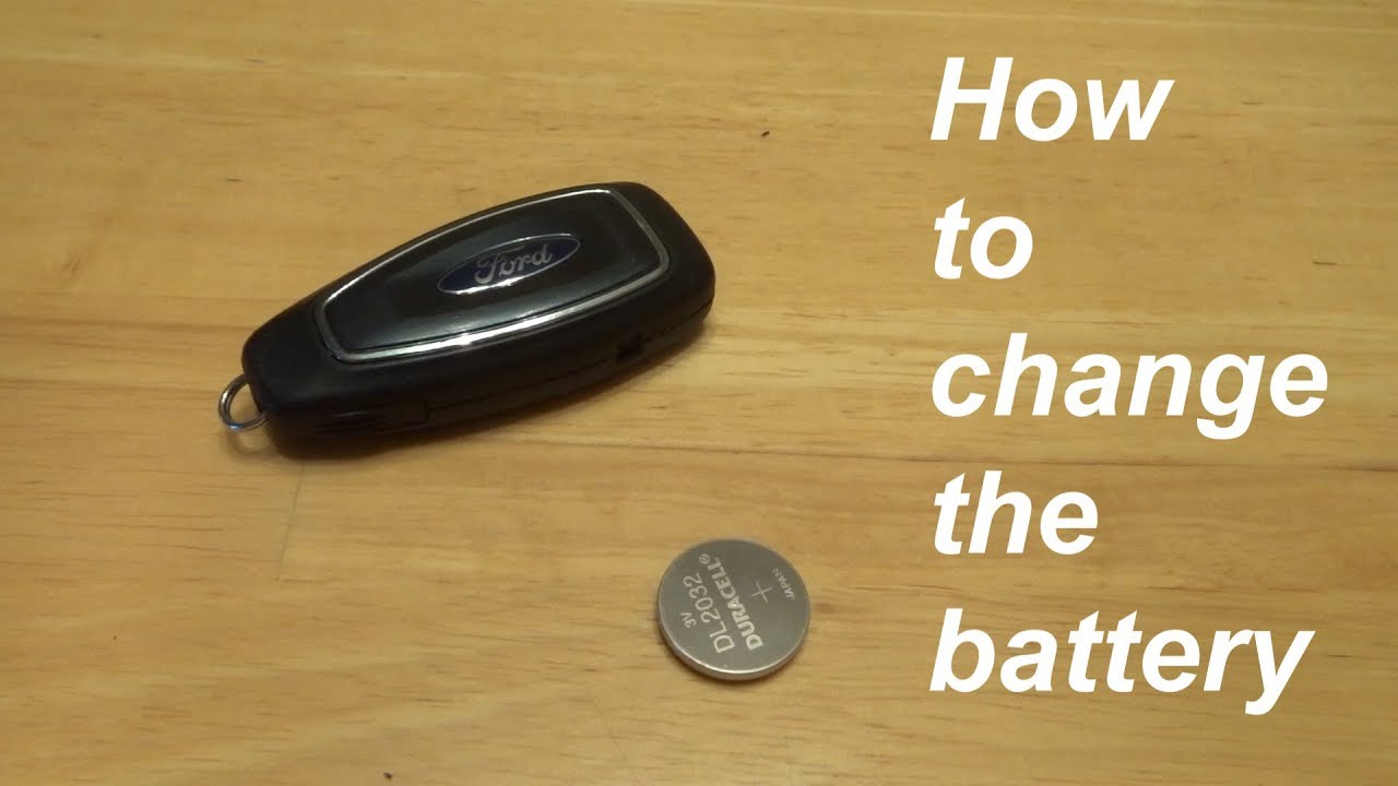 How to change battery in Key Fob for 2011-2017 FORD C-MAX FIESTA FOCUS - YouTube