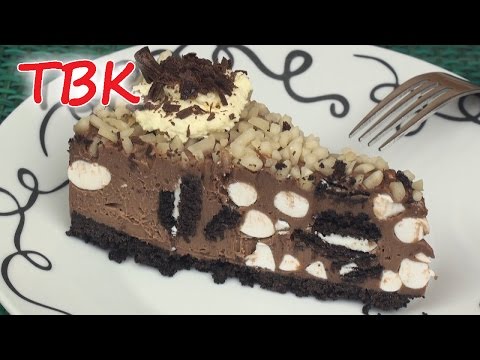 Nutella Oreo Rocky Road Cheesecake Recipe No-Bake ♥