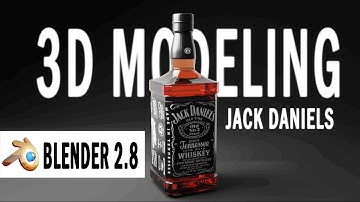 Modeling a Jack Daniels bottle in blender 2.8 | VAE