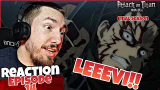 ATTACK ON TITAN Season 4 Episode 14 Reaction | SAVAGE...How mean !! Let's go Levi YOU BEAST !!