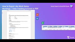 How to Export Jira Worklogs / Time Tracking to Word/PDF/Excel