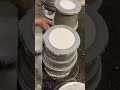 Filling #mould #plaster  #jolly #shop #ceramic #pottery #ceramicart #clay #cast #aluminium #rubber #