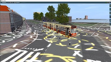 Tramlijn 3 HTM in trainz #1. Building  trainz route.