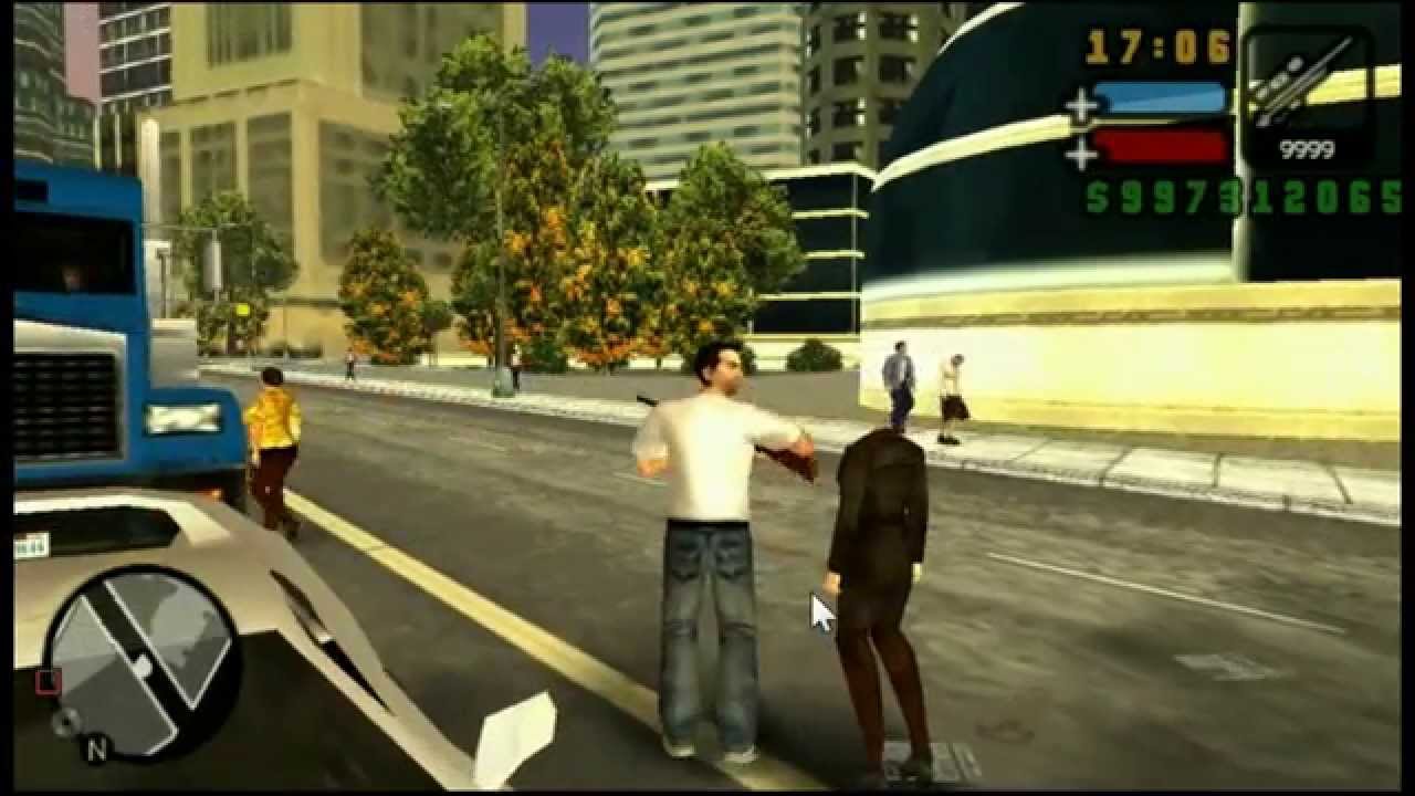 GTA Liberty City Stories Funny Moments&Sports car Head shot glitches (跑車爆頭復活BUG)