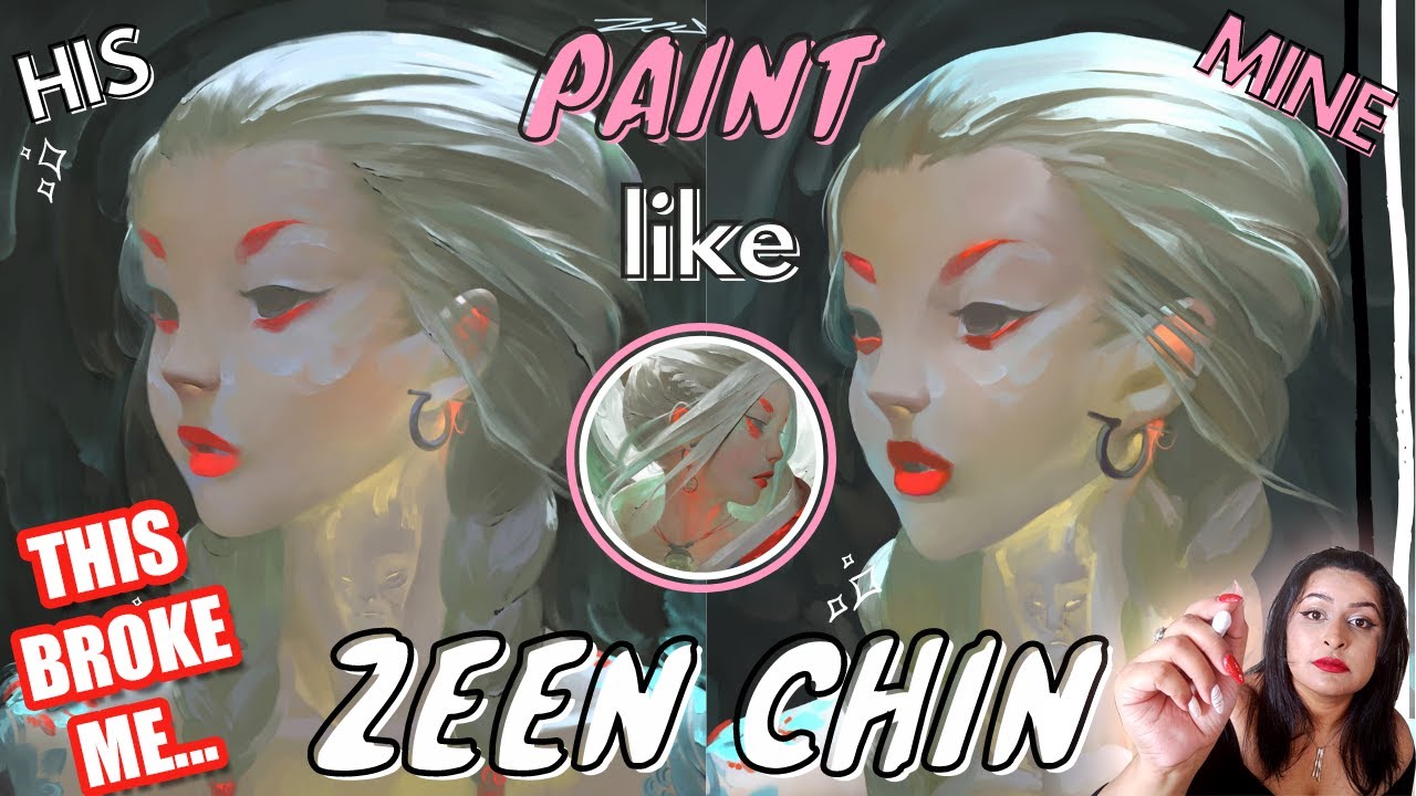 🤩УРОКИ ZEEN CHIN | @zeenchin6254 Изучение стиля (как рисовать мрачные фэнтезийные сцены!) 😰