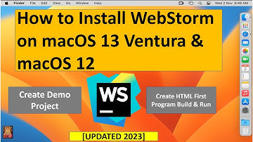 How to Install WebStorm on macOS 13 Ventura !! Intel & M1 & M2 !! Create Demo  Project !! ACT Trial