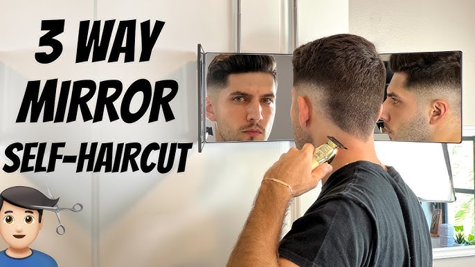 10 Different Ways To Use The Self Cut System Mirror to Cut Your Own Hair  for Men ( Necessary Tool ) 