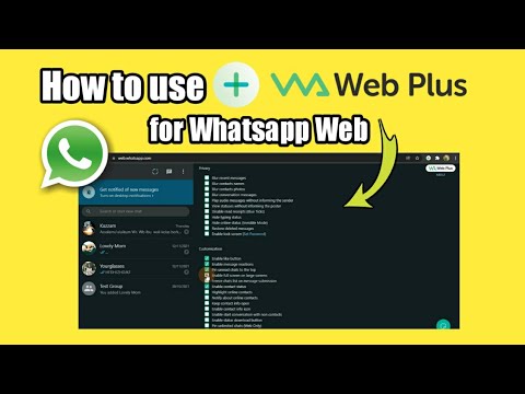 How to use WA Web Plus for Whatsapp Web