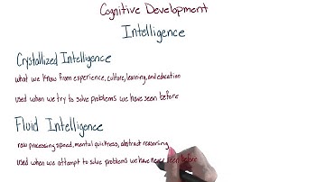 Crystallized and fluid intelligence - Intro to Psychology