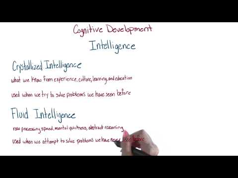 Crystallized and fluid intelligence - Intro to Psychology