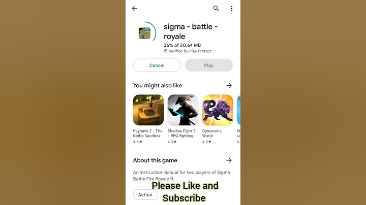 Sigma battle royale game on play Store | Sigma battle royale | Sigma battle royale game