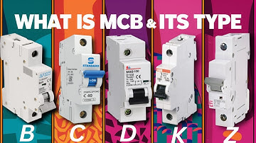 What is MCB & Its Type | Miniature Circuit Breaker | Type B | Type C | Type D | Type K | Type Z MCB