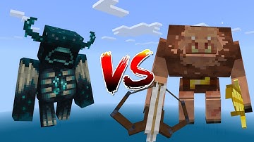 Warden VS Mutant Piglin in Minecraft BE/PE