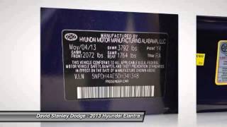 2013 Hyundai Elantra David Stanley Dodge 22776