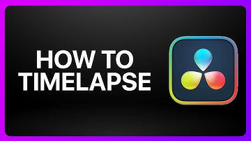 How To Timelapse In Davinci Resolve 18 Tutorial