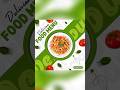 Delicious food menu poster design in Canva tutorial