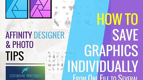 How to Use Affinity Designer and Photo to Save Individual Graphics Out of One File