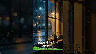 Rain Window Serenity #WindowRain #SereneMood #SleepBGM