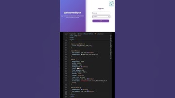 💜 Split Screen Glass Login Page | Wave Animation + Gradient UI ✨ #coding #creativecoding
