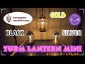#59【Kameyama candle house】TURM LANTERN MINI「GOLD＆SILVER＆BLACK」