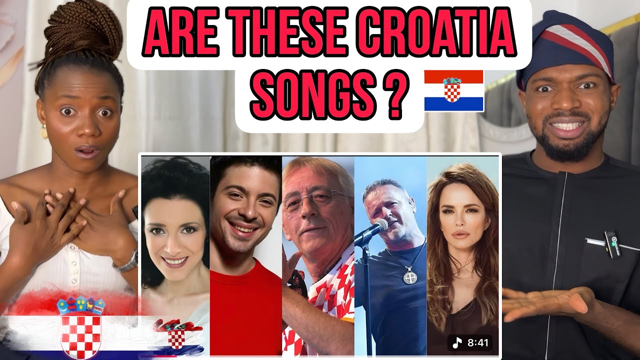 🇭🇷🇭🇷Foreigners Reaction To || TOP 5 MOST POPULAR SONGS From CROATIAN • ARTISTS  (REACTION)