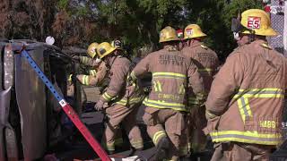 Two Car Traffic Collision With Extrication