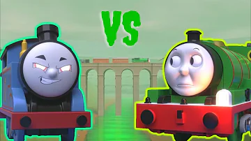 Mutant Thomas VS Percy The Tank Engine | Sodor Fallout Meme Animation