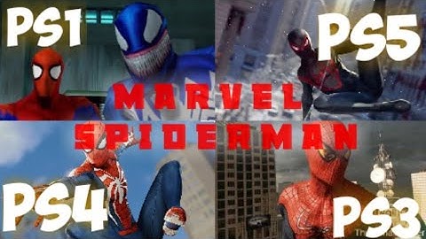 SPIDERMAN PS1 VS PS2 VS PS3 VS PS4 VS PS5