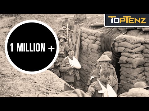 प्रथम विश्व युद्ध के शीर्ष 10 सबसे घातक युद्ध